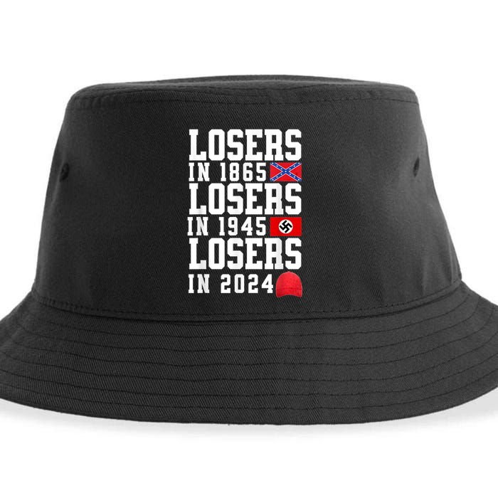 Losers In 1865 Losers In 1945 Losers In 2024 Sustainable Bucket Hat