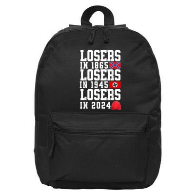 Losers In 1865 Losers In 1945 Losers In 2024 16 in Basic Backpack