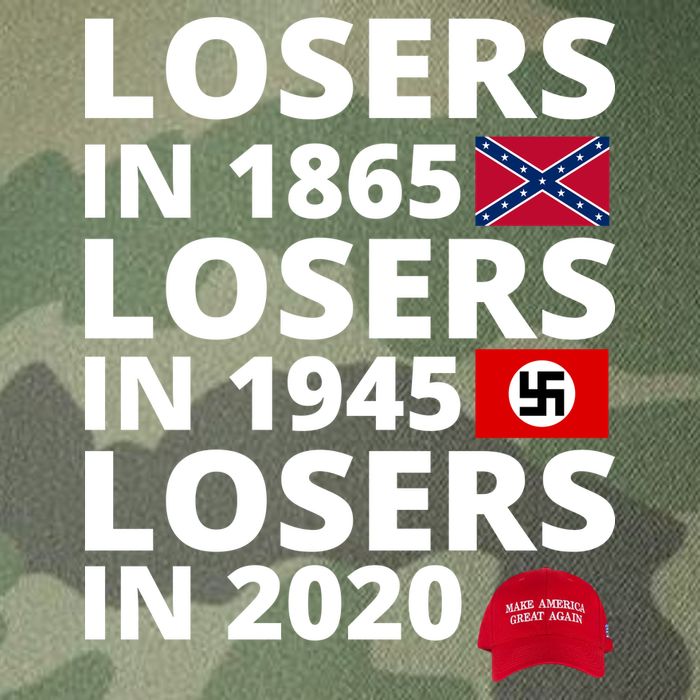 Losers In 1865 Losers In 1945 Losers In 2020 Legacy Tie Dye Trucker Hat