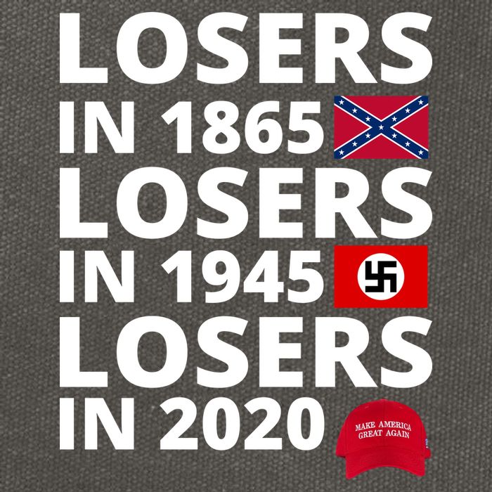Losers In 1865 Losers In 1945 Losers In 2020 Cotton Canvas Backpack