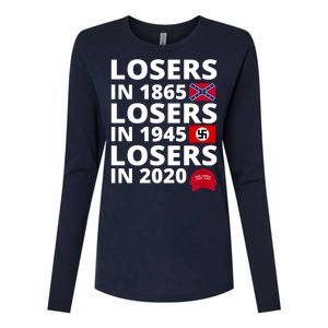 Losers In 1865 Losers In 1945 Losers In 2020 Womens Cotton Relaxed Long Sleeve T-Shirt