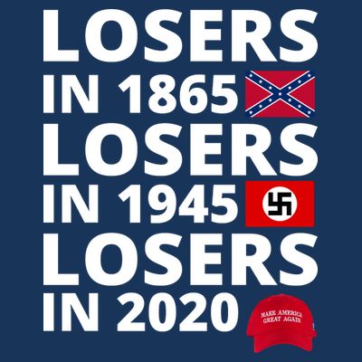 Losers In 1865 Losers In 1945 Losers In 2020 T-Shirt