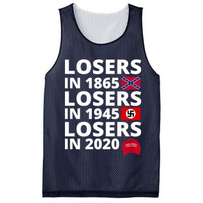 Losers In 1865 Losers In 1945 Losers In 2020 Mesh Reversible Basketball Jersey Tank