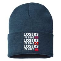 Losers In 1865 Losers In 1945 Losers In 2020 Sustainable Knit Beanie