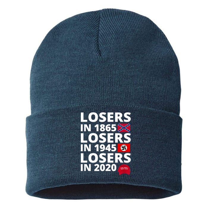 Losers In 1865 Losers In 1945 Losers In 2020 Sustainable Knit Beanie
