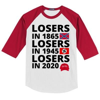 Losers In 1865 Losers In 1945 Losers In 2020 Kids Colorblock Raglan Jersey