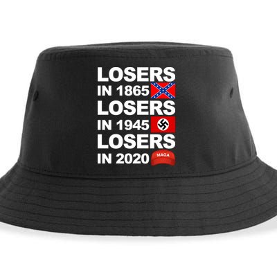 Losers In 1865 Losers In 1945 Losers In 2020 Make America Great Again Funny Sustainable Bucket Hat