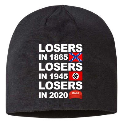 Losers In 1865 Losers In 1945 Losers In 2020 Make America Great Again Funny Sustainable Beanie