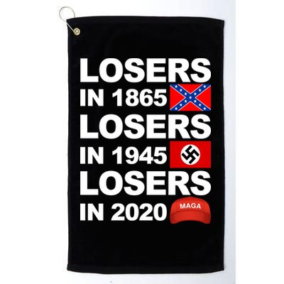 Losers In 1865 Losers In 1945 Losers In 2020 Make America Great Again Funny Golf Towel