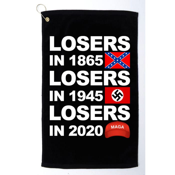 Losers In 1865 Losers In 1945 Losers In 2020 Make America Great Again Funny Golf Towel