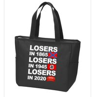 Losers In 1865 Losers In 1945 Losers In 2020 Make America Great Again Funny Zip Tote Bag