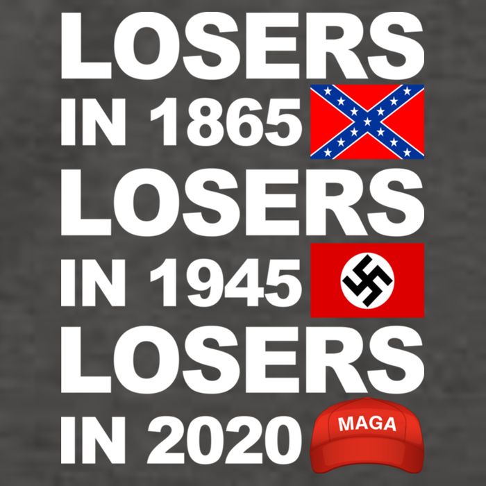 Losers In 1865 Losers In 1945 Losers In 2020 Make America Great Again Funny Vector Backpack