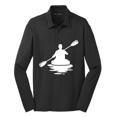 Life Is A Journey The Ride Kayaks Kayaking Kayak Paddling Gift Silk Touch Performance Long Sleeve Polo