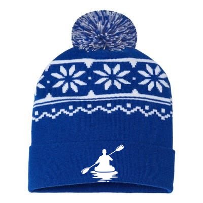 Life Is A Journey The Ride Kayaks Kayaking Kayak Paddling Gift USA-Made Snowflake Beanie