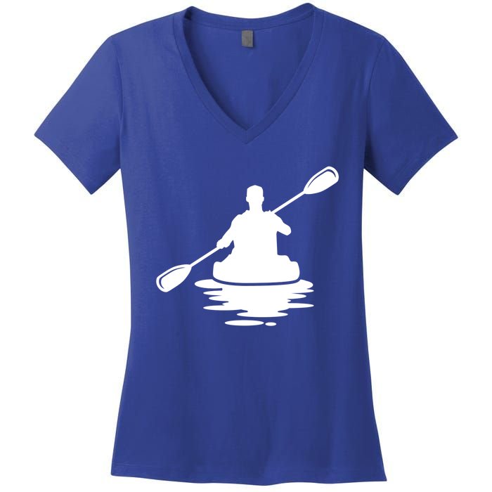 Life Is A Journey The Ride Kayaks Kayaking Kayak Paddling Gift Women's V-Neck T-Shirt