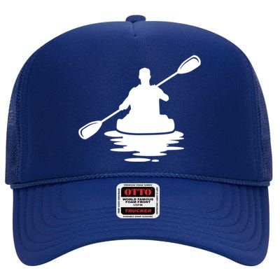 Life Is A Journey The Ride Kayaks Kayaking Kayak Paddling Gift High Crown Mesh Back Trucker Hat