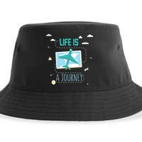 Life Is A Journey Motivational Messages Gift Sustainable Bucket Hat