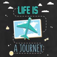 Life Is A Journey Motivational Messages Gift Adult Drive Performance Visor