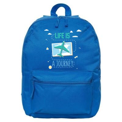 Life Is A Journey Motivational Messages Gift 16 in Basic Backpack