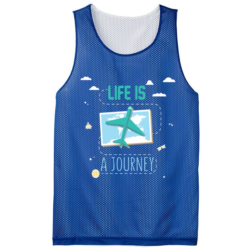 Life Is A Journey Motivational Messages Gift Mesh Reversible Basketball Jersey Tank