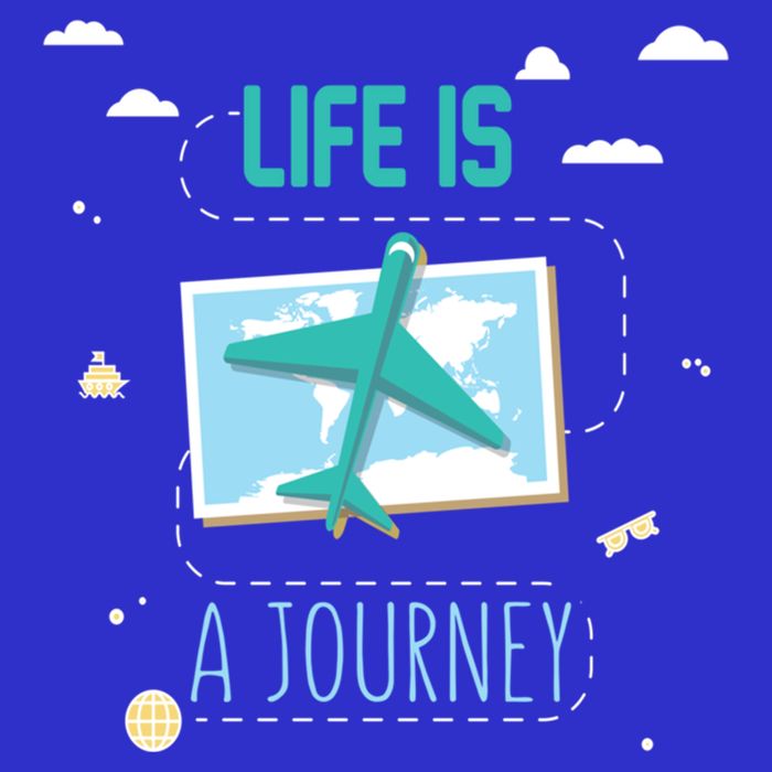 Life Is A Journey Motivational Messages Gift Tall Sweatshirt