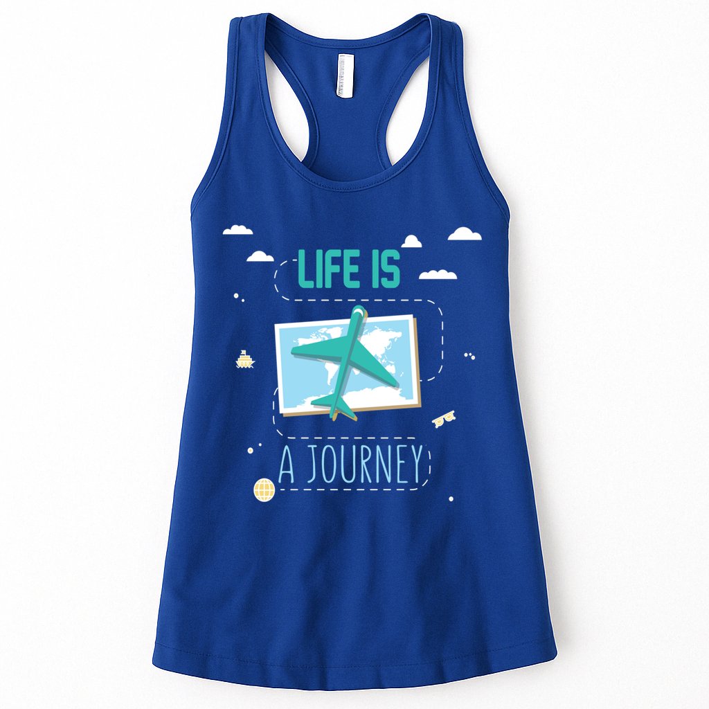 Life Is A Journey Motivational Messages Gift Womens Tank Top
