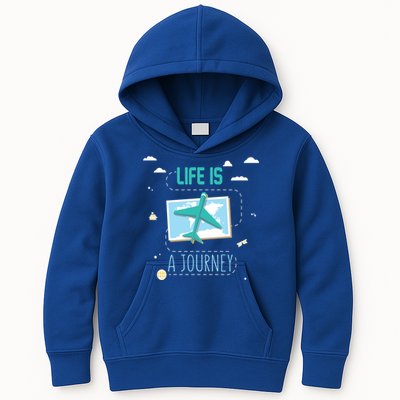 Life Is A Journey Motivational Messages Gift Kids Hoodie