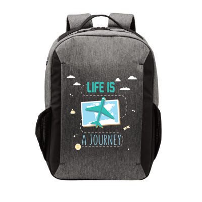 Life Is A Journey Motivational Messages Gift Vector Backpack