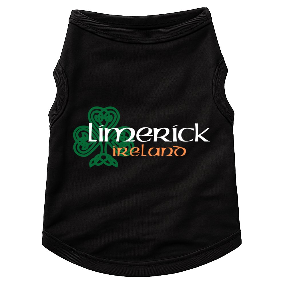 Limerick Irish American Celtic Shamrock Cool Gift Doggie Tank
