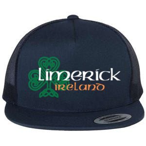 Limerick Irish American Celtic Shamrock Cool Gift Flat Bill Trucker Hat