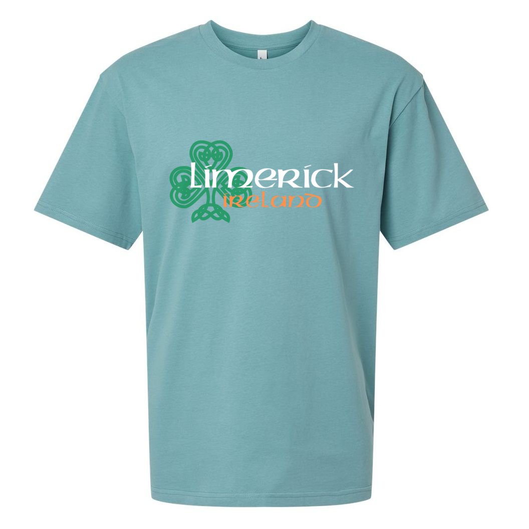 Limerick Irish American Celtic Shamrock Cool Gift Sueded Cloud Jersey T-Shirt