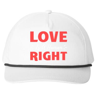 Love Is A Hu Right Gift Snapback Five-Panel Rope Hat