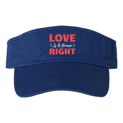 Love Is A Hu Right Gift Valucap Bio-Washed Visor