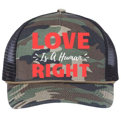 Love Is A Hu Right Gift Retro Rope Trucker Hat Cap