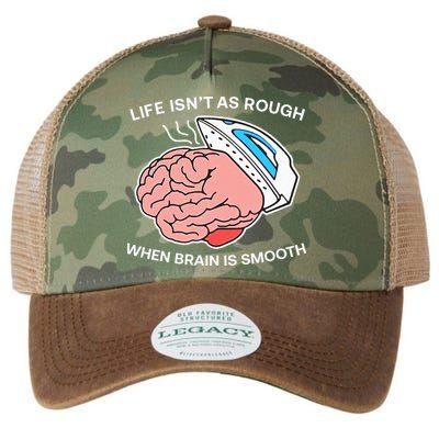 Life Isn’t As Rough When Brain Is Smooth Legacy Tie Dye Trucker Hat