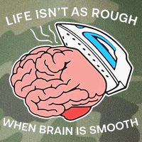 Life Isn’t As Rough When Brain Is Smooth Legacy Tie Dye Trucker Hat
