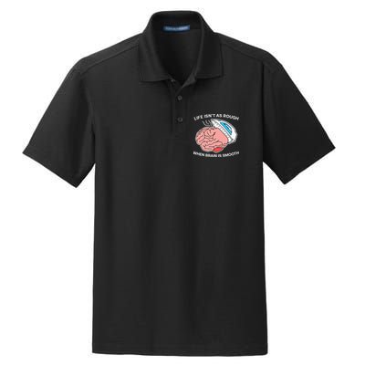 Life Isn’t As Rough When Brain Is Smooth Dry Zone Grid Polo