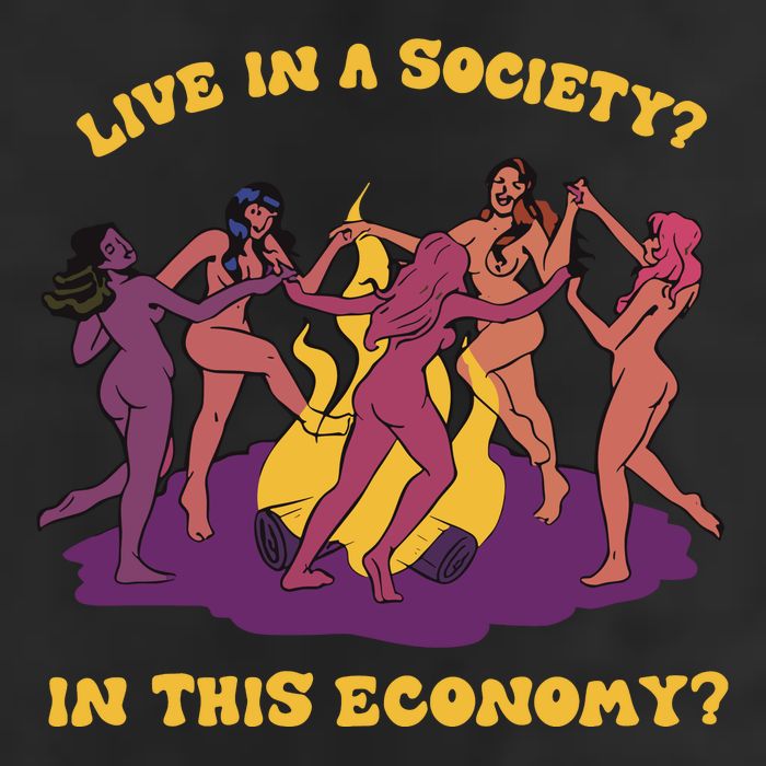 Live In A Society In This Economy Garment-Dyed Heavyweight T-Shirt