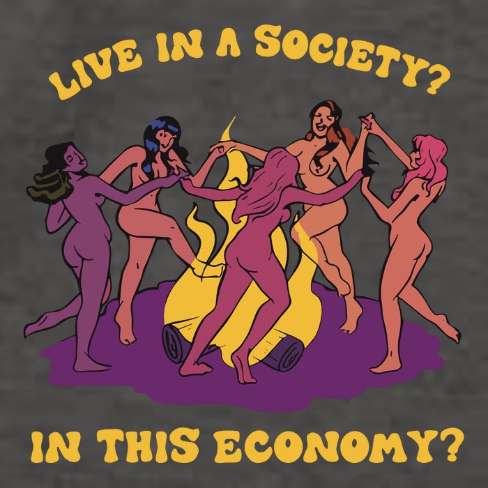 Live In A Society In This Economy Vector Backpack