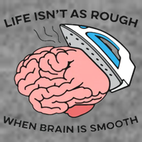 Life Isn't As Rough, When Brain Is Smooth 7-Panel Snapback Hat