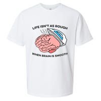Life Isn't As Rough, When Brain Is Smooth Sueded Cloud Jersey T-Shirt