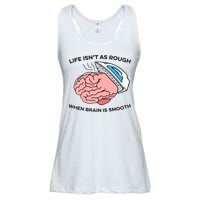 Life Isn't As Rough, When Brain Is Smooth Ladies Essential Flowy Tank