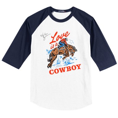 Love Is A Cowboy Tee Gift Love Baseball Sleeve Shirt