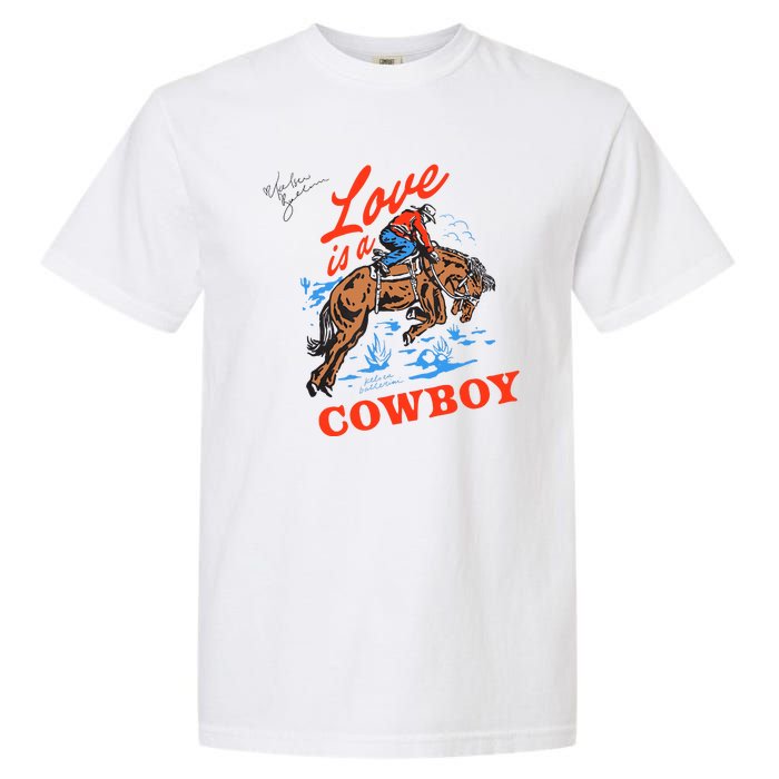 Love Is A Cowboy Tee Gift Love Garment-Dyed Heavyweight T-Shirt