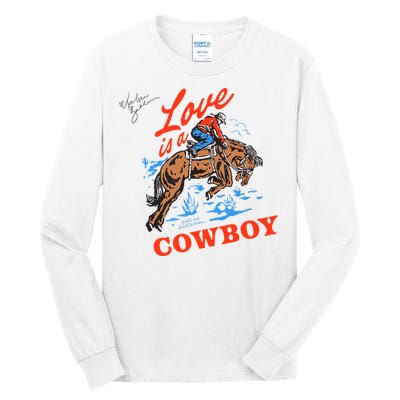 Love Is A Cowboy Tee Gift Love Tall Long Sleeve T-Shirt