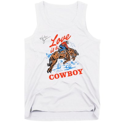 Love Is A Cowboy Tee Gift Love Tank Top