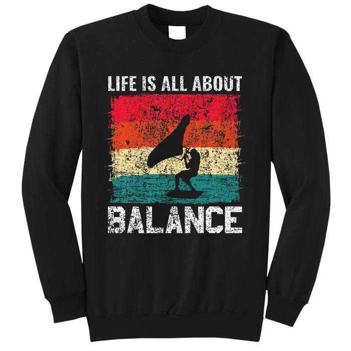 Life Is All About Balance Hydrofoil Foiling Surfing Lover Sweatshirt