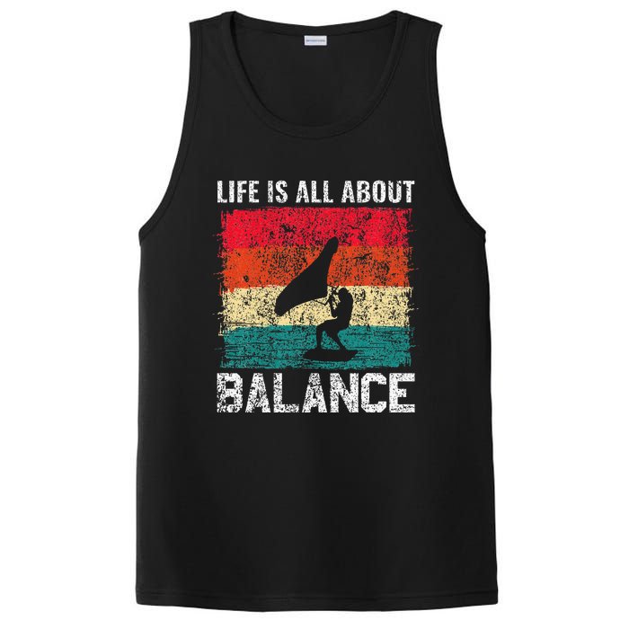 Life Is All About Balance Hydrofoil Foiling Surfing Lover PosiCharge Competitor Tank