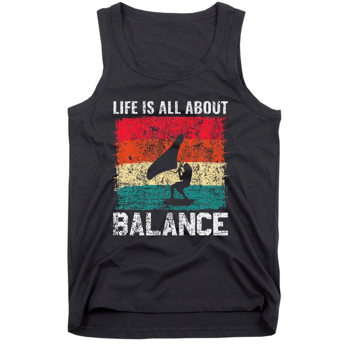 Life Is All About Balance Hydrofoil Foiling Surfing Lover Tank Top