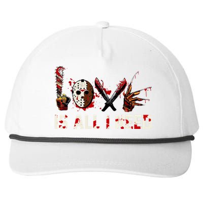 Love Is All I Need Halloween Horror Snapback Five-Panel Rope Hat